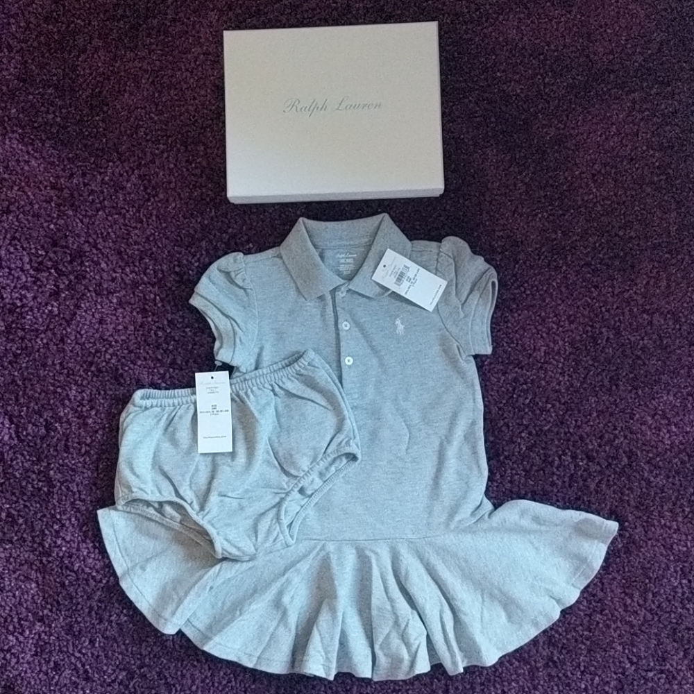 🎀NWT🎀 Ralph Lauren Polo Dress & Bloomer set